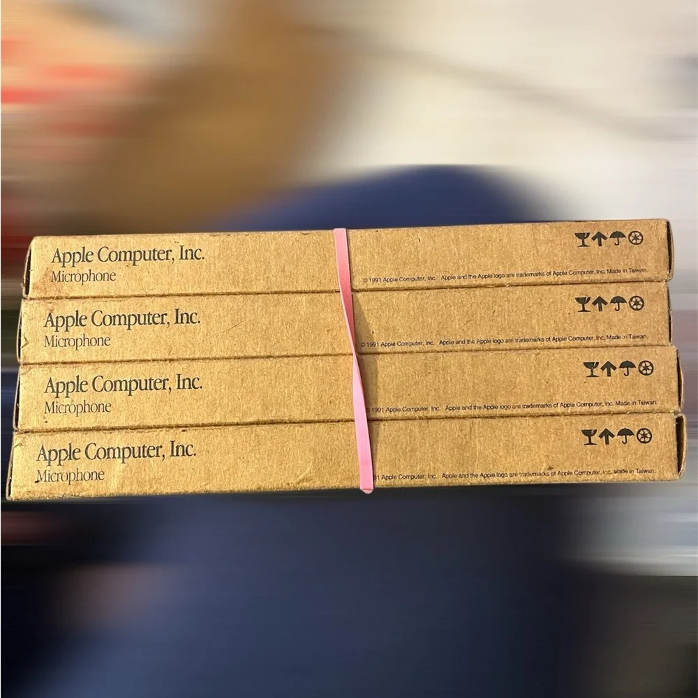 4 Apple Brown Computer Microphone